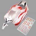 HOBAO HYPER SS PRINTED BODYSHELL - WHITE (image for) HOBAO HYPER SS PRINTED BODYSHELL - WHITE