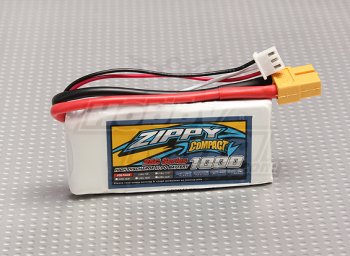 (image for) ZIPPY Compact 1000mAh 2S 25C Lipo Battery Pack
