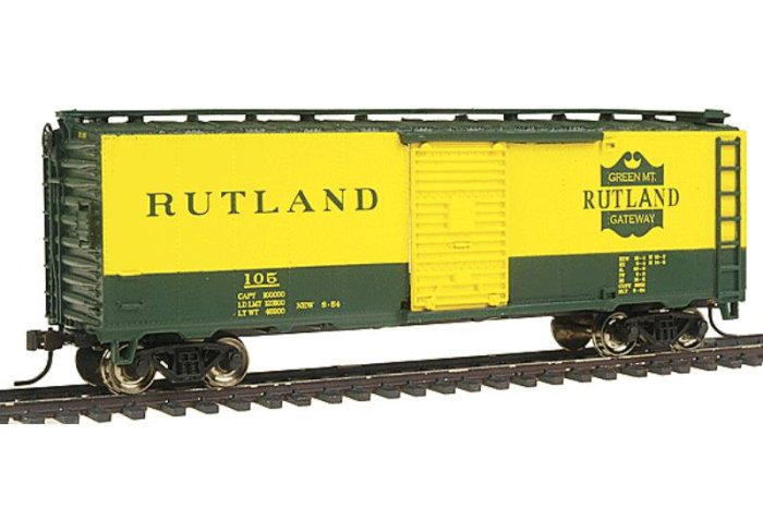(image for) Bachmann 17029 HO Scale Ruthland 40' Boxcar #105 - Used