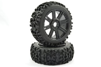 (image for) FASTRAX 1:8 MAZE BLOCK MOUNTED ON 8-SPOKE BLACK (PR)