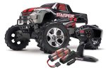 (image for) Traxxas Stampede 4x4 1/10 RTR TQ Silver - With Batt/Charger