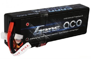(image for) Gens ace 5000mAh 7.4V 50C 2S1P HardCase Lipo Battery 24#