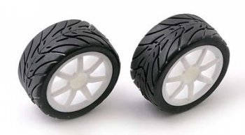 (image for) Associated RC18 R Pre Mounted Wheels/tyres