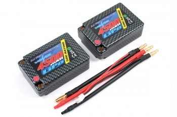 (image for) Voltz 4500mAh 2S 7.4v 50C Hard Case LiPo Saddle Battery