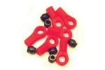 (image for) FASTRAX ROSE JOINTS (6) RED W/BALLS