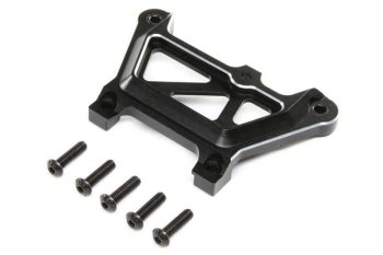 (image for) Losi Front Top Plate, Aluminum Black: DBXL-E 2.0