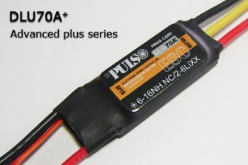 (image for) Brushless Speed Control Pulso DLU70A+ for RC Plane - Heli