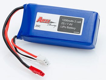(image for) Ethos HD 1200 mAh 2-cell 7.4v 25C 2S Lipo Battery