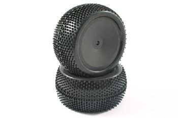(image for) FTX EDGE REAR MOUNTED WHEELS/T YRES (PR) - BLACK