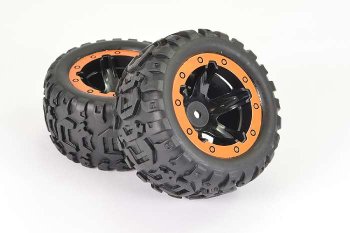 (image for) FTX TRACER MONSTER TRUCK WHEEL/TYRES COMPLETE (PR)