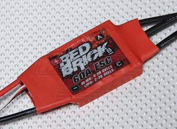 (image for) HobbyKing Red Brick 60A ESC (Opto)