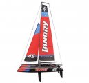 JOYSWAY BINARY 400MM MINI CATAMARAN RC SAILBOAT RTR RED (image for) JOYSWAY BINARY 400MM MINI CATAMARAN RC SAILBOAT RTR RED
