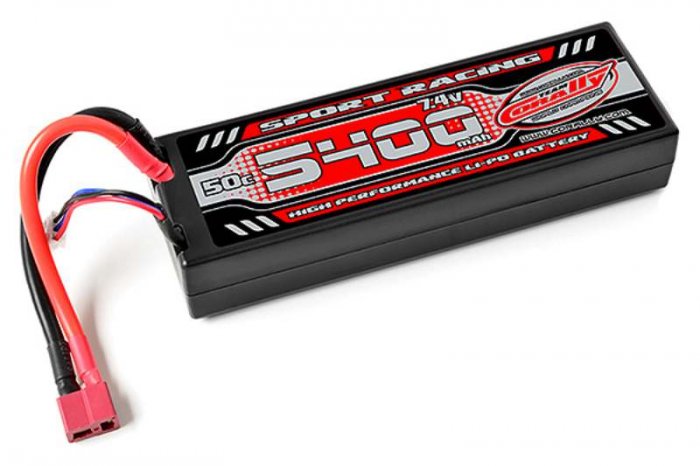 (image for) CORALLY SPORT RACING 50C LIPO BATTERY 5400MAH 7.4V T-PLUG 2S