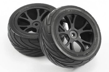 (image for) FASTRAX 1/10 MOUNTED ARROW BUGGY REAR TYRES 10-SPOKE