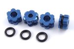 FTX Outrage/Rampage Aluminium Wheel Hub Hex - Blue (image for) FTX Outrage/Rampage Aluminium Wheel Hub Hex - Blue