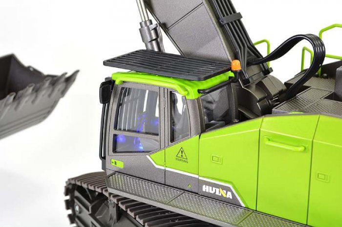 HUINA 1/14TH EXCAVATOR DIECAST CAB/BUCKET,HI-TORQUE DIG SYSTEM - Click Image to Close