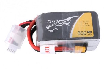 (image for) Tattu 850mAh 4S 14.8V 75C Lipo Battery Pack with XT30