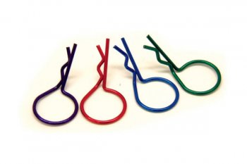 (image for) Fastrax Large Metallic Clips (8) - Μπλέ Κοπίλιες