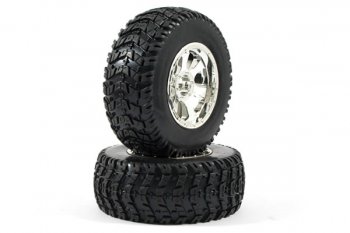(image for) Fastrax 'Buster Bloc SC' 1/10th Off-Road Pre-Mounted Tyres (2) f