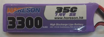 (image for) Horeson 3300mAh 2S 35C LiPo Battery