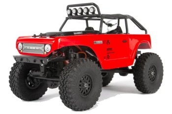 (image for) AXIAL 1/24 SCX24 Deadbolt 4WD Rock Crawler Brushed RTR, Red