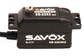 (image for) SAVOX LOW PROFILE BRUSHLESS DIGI 10KG/0.076s@6.0V - BLACK