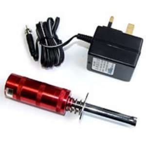 (image for) FASTRAX ALUMINIUM METERED GLOW STARTER W/1800MAH NI-CD & 2PIN CH