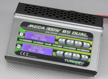 (image for) Turnigy Mega 300w 8s Balance Charger/Discharger (150w x 2)