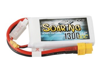 (image for) Gens ace Soaring 1300mAh 7.4V 30C 2S1P Lipo Battery Pack XT60