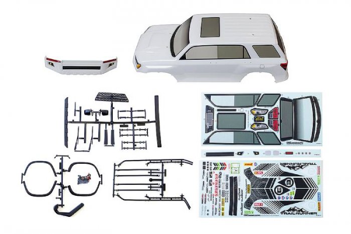 (image for) ELEMENT RC TRAILRUNNER BODY - WHITE WITH ACCESSORIES