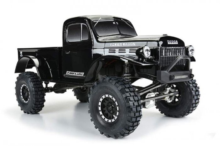 (image for) PROLINE 1946 DODGE POWER WAGON TOUGH COLOUR BLACK 313MM CRAWL