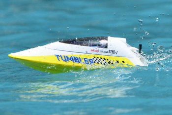 (image for) VOLANTEX TUMBLER MINI RACING RC BOAT RTR- YELLOW