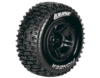(image for) LOUISE SC-PIONEER 1/10 FR/RR SOFT ARRMA SENTON 6S BLACK 17MM