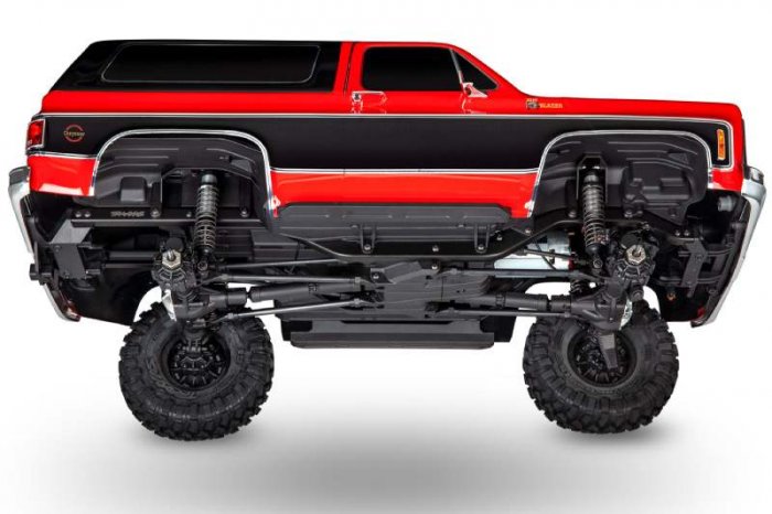 Traxxas TRX-4 Chevy K5 Blazer Crawler XL-5 (no batty/chg), RED - Click Image to Close