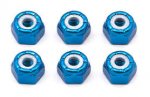 Associated AS6943 Blue Wheel nuts 8-32 Imperial (6) (image for) Associated AS6943 Blue Wheel nuts 8-32 Imperial (6)