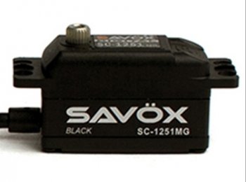 (image for) SAVOX DIGITAL LOW PROFILE SERVO 9.0KG@6V - BLACK EDITION