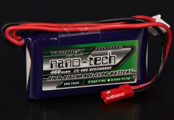 (image for) Turnigy nano-tech 460mah 2S 25~40C Lipo Battery Pack