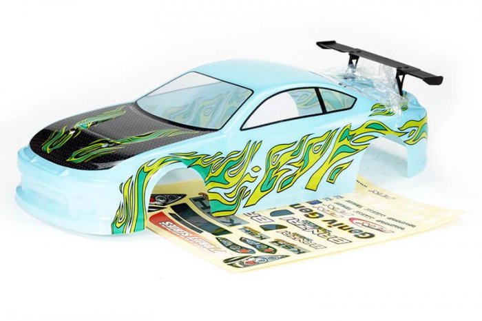 (image for) FTX Banzai Pre-Painted Bodyshell W/Decals & Wing Blue