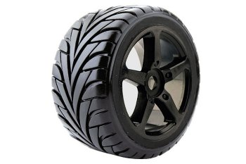 (image for) FASTRAX 1:8 TRUGGY EAGLE MTD 5-SPOKE BK CHROME 0 OFFSET(PR)