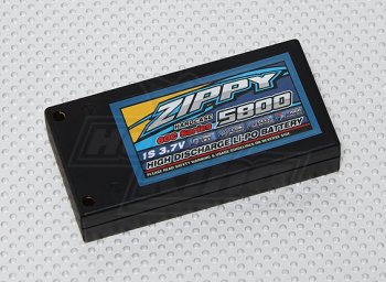 (image for) ZIPPY Flightmax 5800mah 1S2P 60C Hardcase Car Lipoly