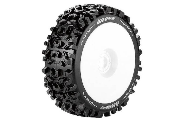 (image for) LOUISE RC B-PIONEER 1/8 FR/RR SOFT HEX 17MM WHITE