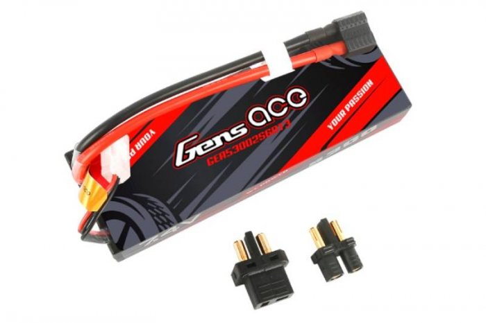 (image for) Gens ace 5300mAh 7.4V 2S1P 60C car Lipo Battery Hardcase EC3/T