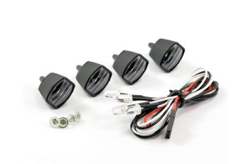 (image for) FASTRAX LIGHT SET W/LED,LENSES WIRE CONNECTOR 4PC - RECTANGLE