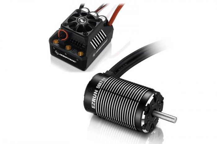 (image for) HOBBYWING COMBO EZRUN MAX6 ESC 5687-1100KV MOTOR (BLACK)