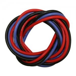(image for) Novak 12Ga Silicone Power Wire 3FT (Black/Red/Blue)