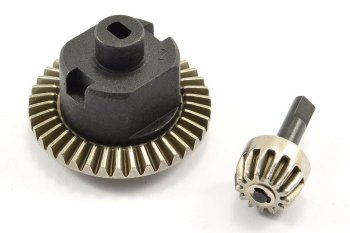 (image for) FTX MAULER FRONT/REAR AXLE PINION & RING METAL GEAR SET (38T)