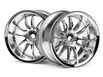 (image for) HPI Work XSA 03C Touring Car Wheel 26mm Chrome (6mm Offset 2 Pcs