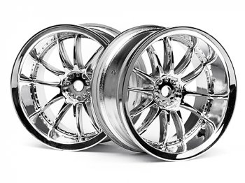 (image for) HPI Work XSA 03C Touring Car Wheel 26mm Chrome (6mm Offset 2 Pcs