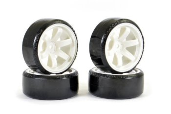 (image for) FASTRAX 1/10 STREET/DRIFT TYRE 6-SPOKE WHEEL (6MM OFFSET)