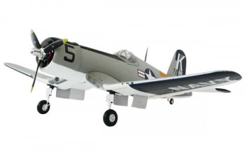 (image for) FMS Airplane F4U Corsair Silver With Retracts, ARTF RC Planes